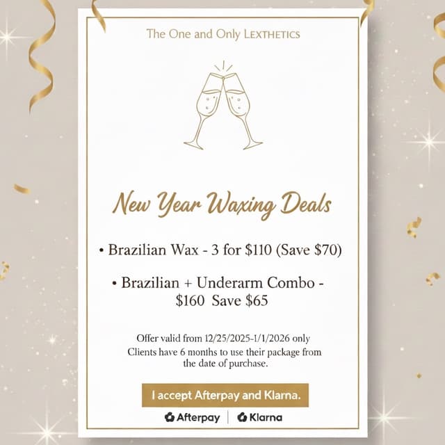 3 Brazilians for $110 at The One And Only Lexthetics in Philadelphia, PA